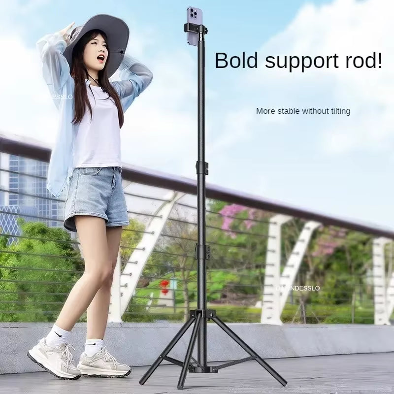 Mobile Phone Live Support Photo Tripod Multi-Functional Video Recording Selfie Landing Tripod 160Cm