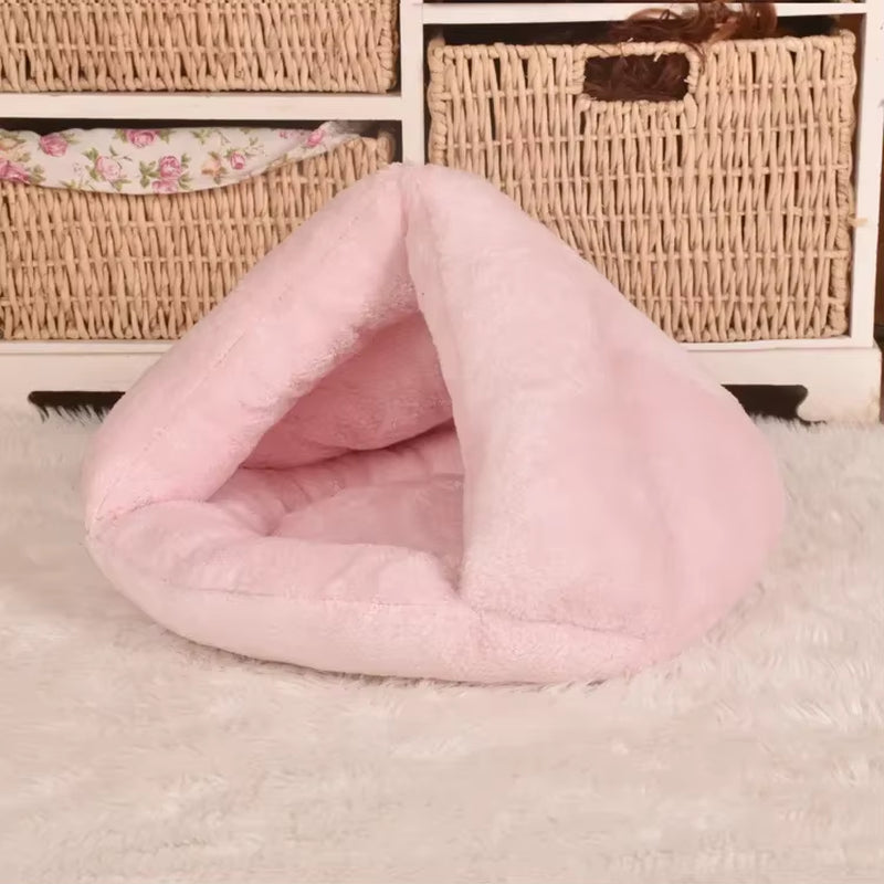 Sleeping Bag Mat Pet Bed for Cats Dogs Soft Nest Kennel Bed Cave House Pad Tent S Winter Warm Cozy Beds Accessories