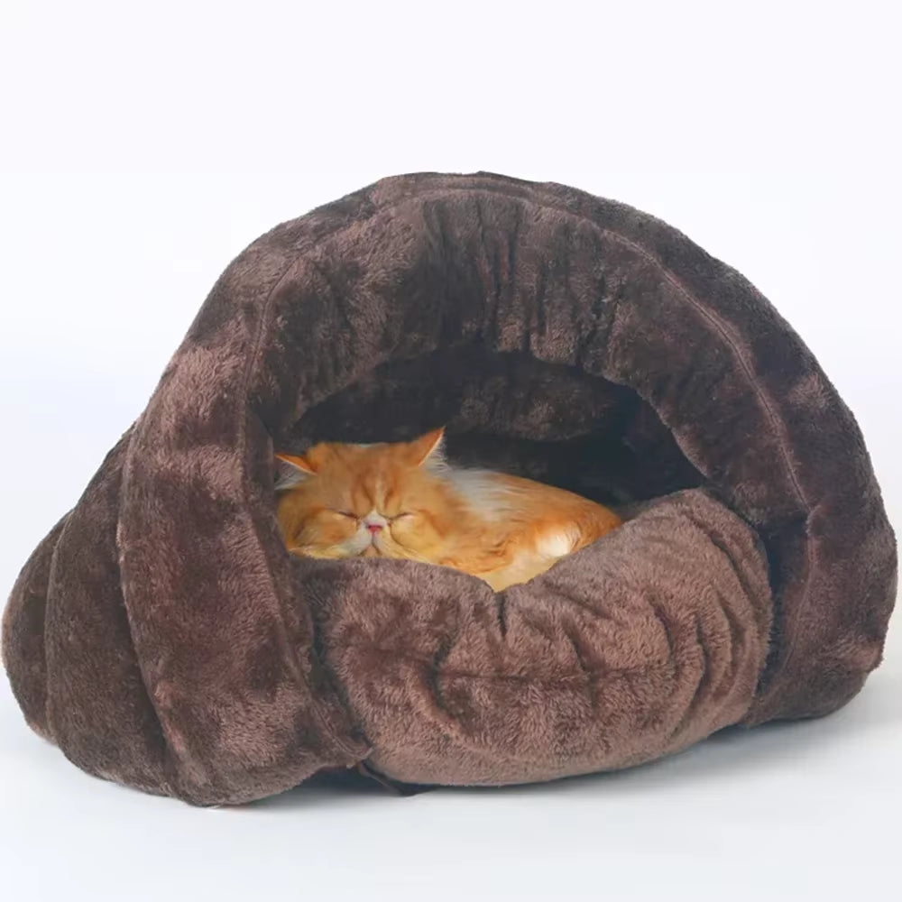 Sleeping Bag Mat Pet Bed for Cats Dogs Soft Nest Kennel Bed Cave House Pad Tent S Winter Warm Cozy Beds Accessories