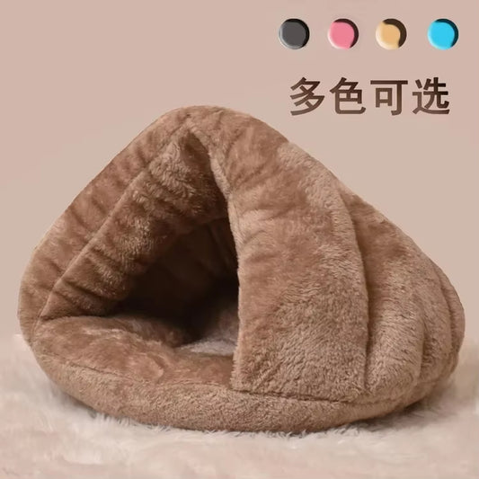 Sleeping Bag Mat Pet Bed for Cats Dogs Soft Nest Kennel Bed Cave House Pad Tent S Winter Warm Cozy Beds Accessories